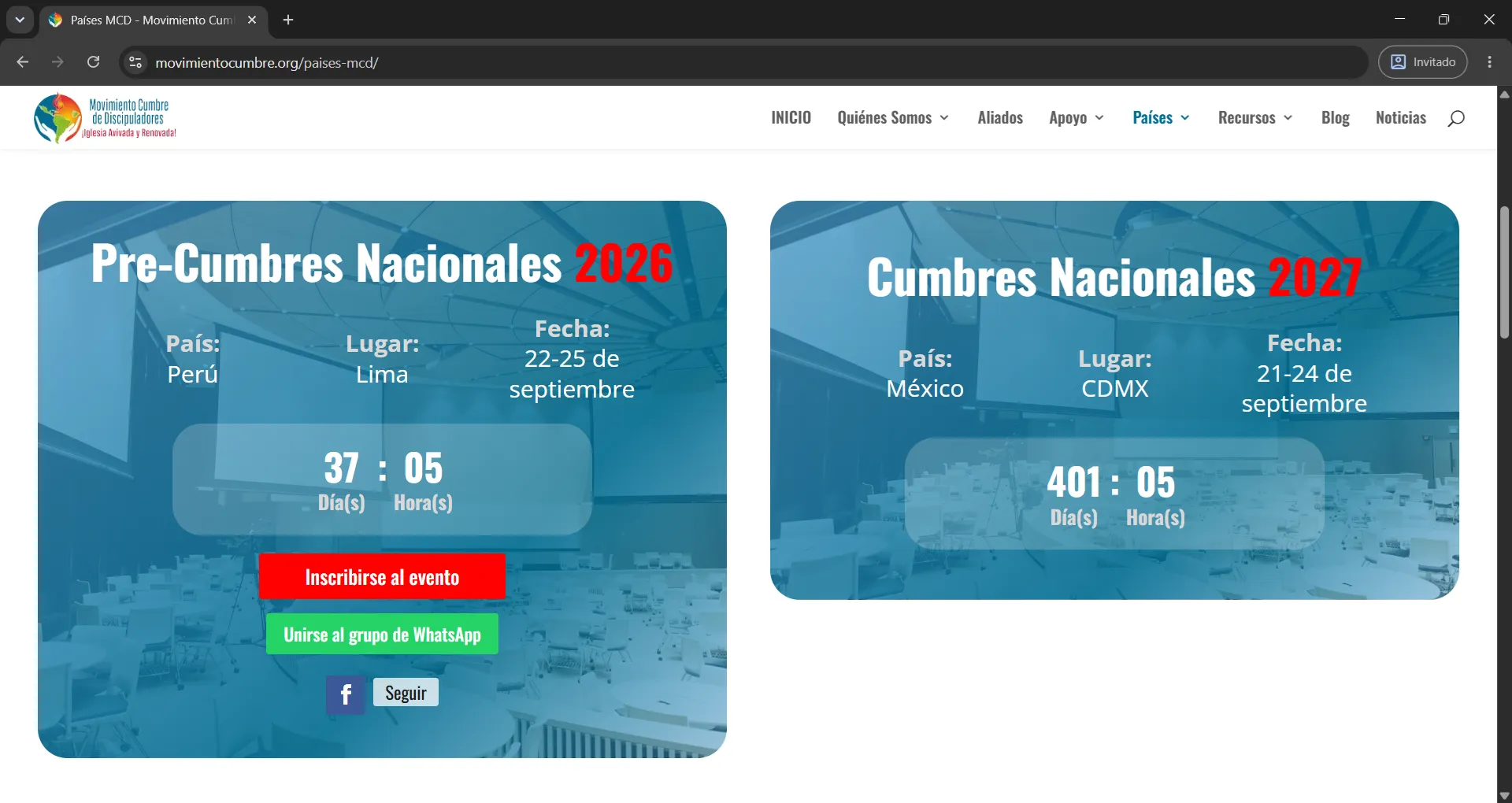 Eventos MCD